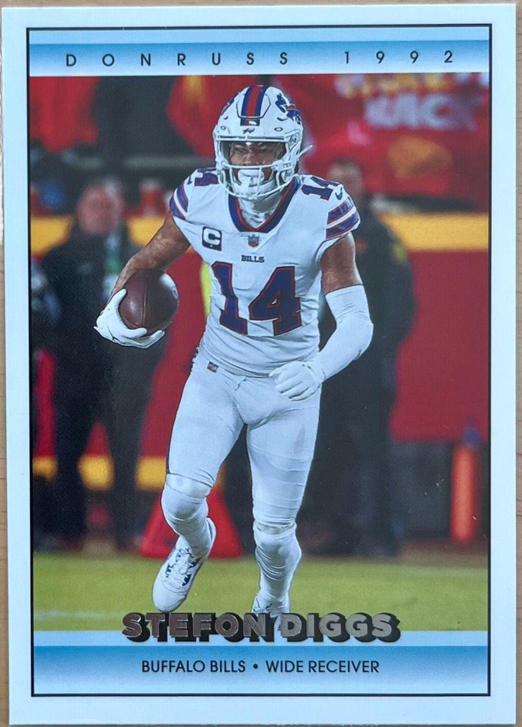 Stefon Diggs #25 Football Cards 2022 Panini Donruss Retro 1992