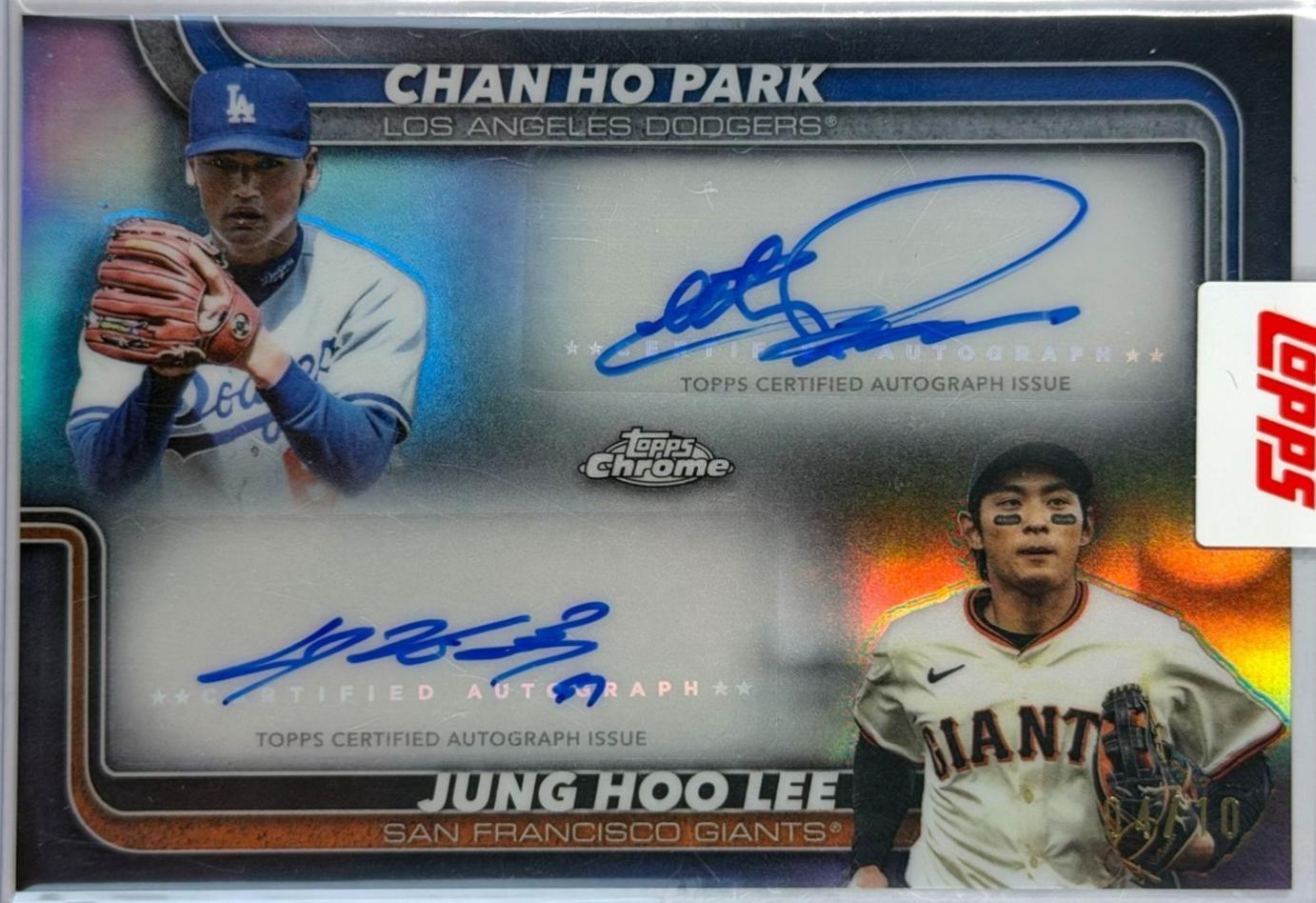 Chan Ho Park #DA-PL 2025 Topps Chrome Update Dual Autograph Baseball