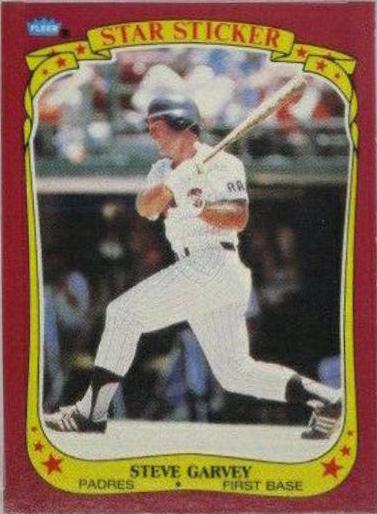 Steve Garvey #43 Baseball Cards 1986 Fleer Star Stickers