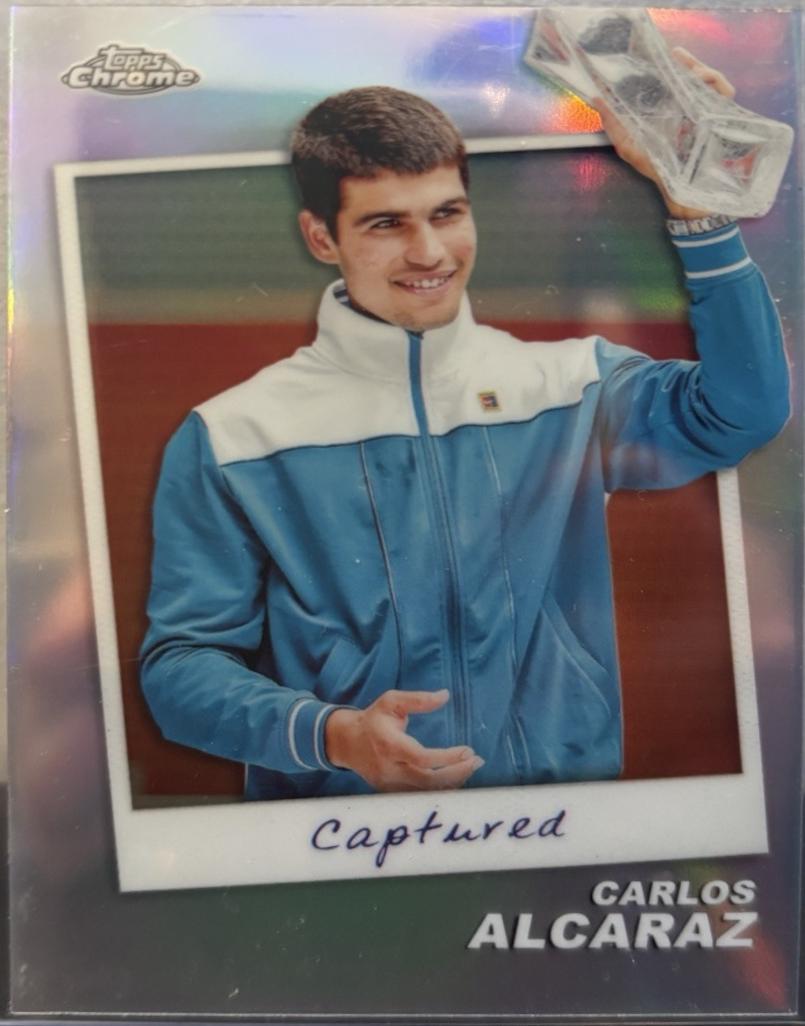 Carlos Alcaraz #CTD-CA Tennis Cards 2024 Topps Chrome Captured
