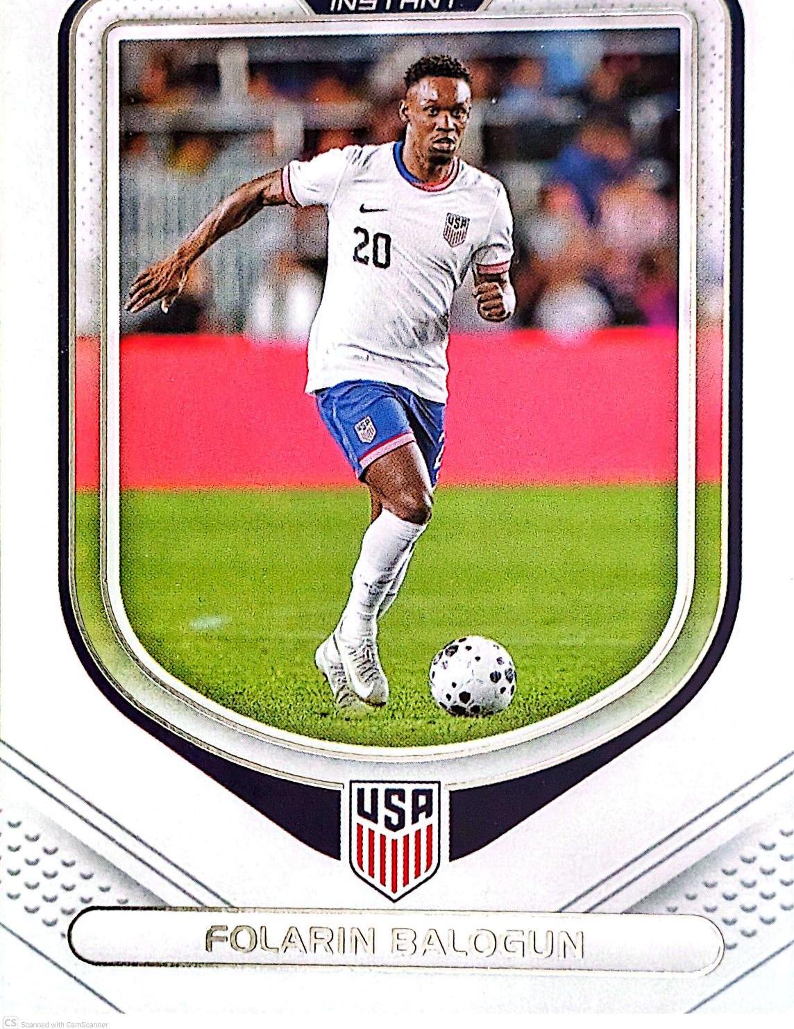 Folarin Balogun #44 2026 Panini Instant US Soccer
