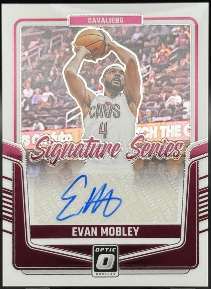 Evan Mobley #40 2024 Panini Donruss Optic Signature Series Basketball