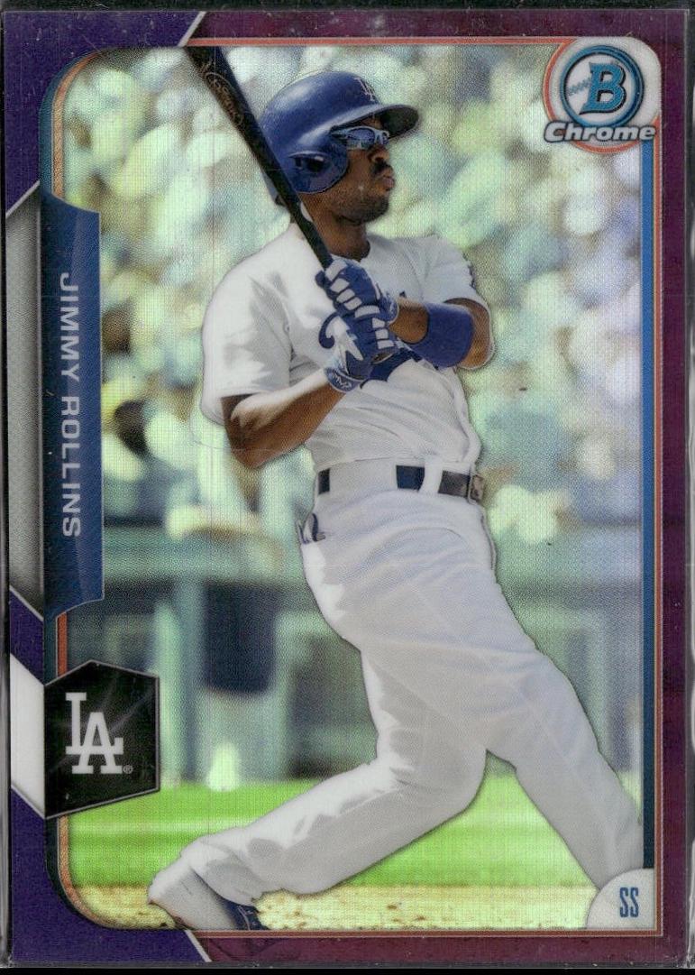 Jimmy Rollins #34 2015 Bowman Chrome Baseball