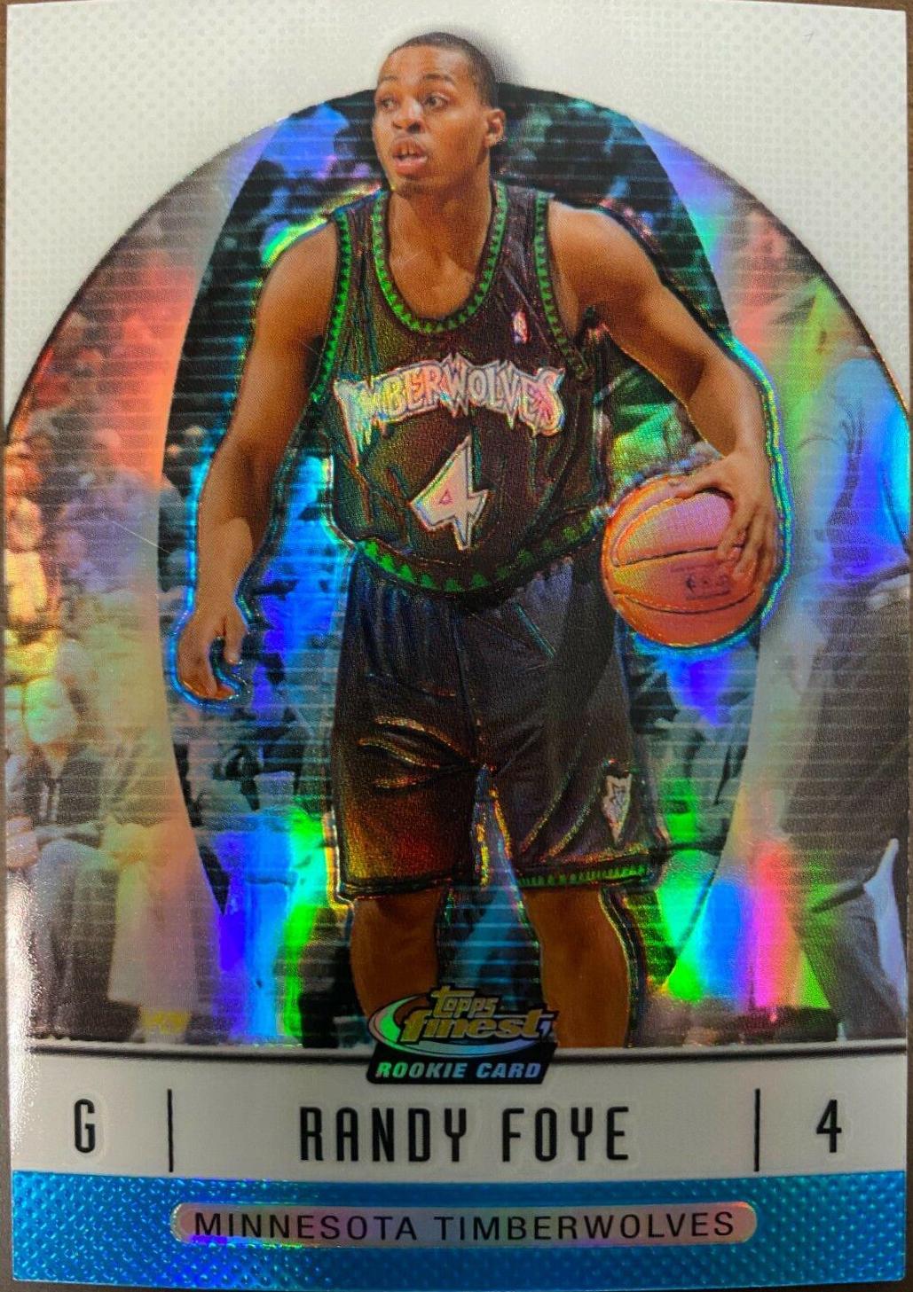 Randy Foye [Blue Refractor] #94