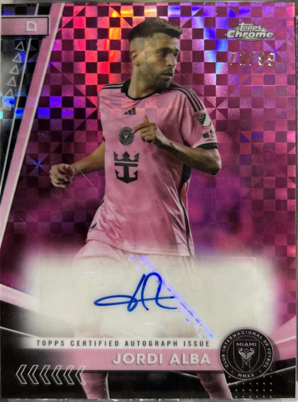 Jordi Alba #CA-JA 2024 Topps Chrome MLS Autograph