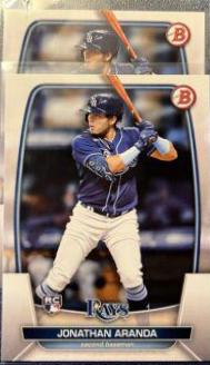 Jonathan Aranda #28 Baseball Cards 2023 Bowman