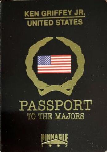 Ken Griffey Jr #2 of 25 Baseball Cards 1997 Pinnacle Passport to the Majors