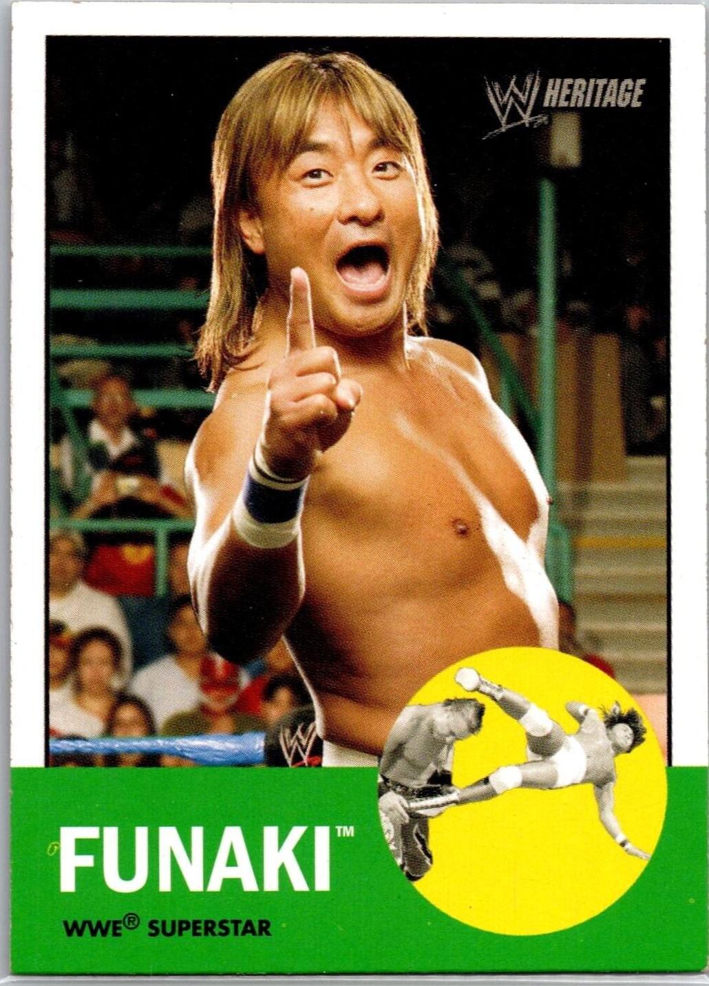 Funaki #38 Wrestling Cards 2006 Topps Heritage II WWE