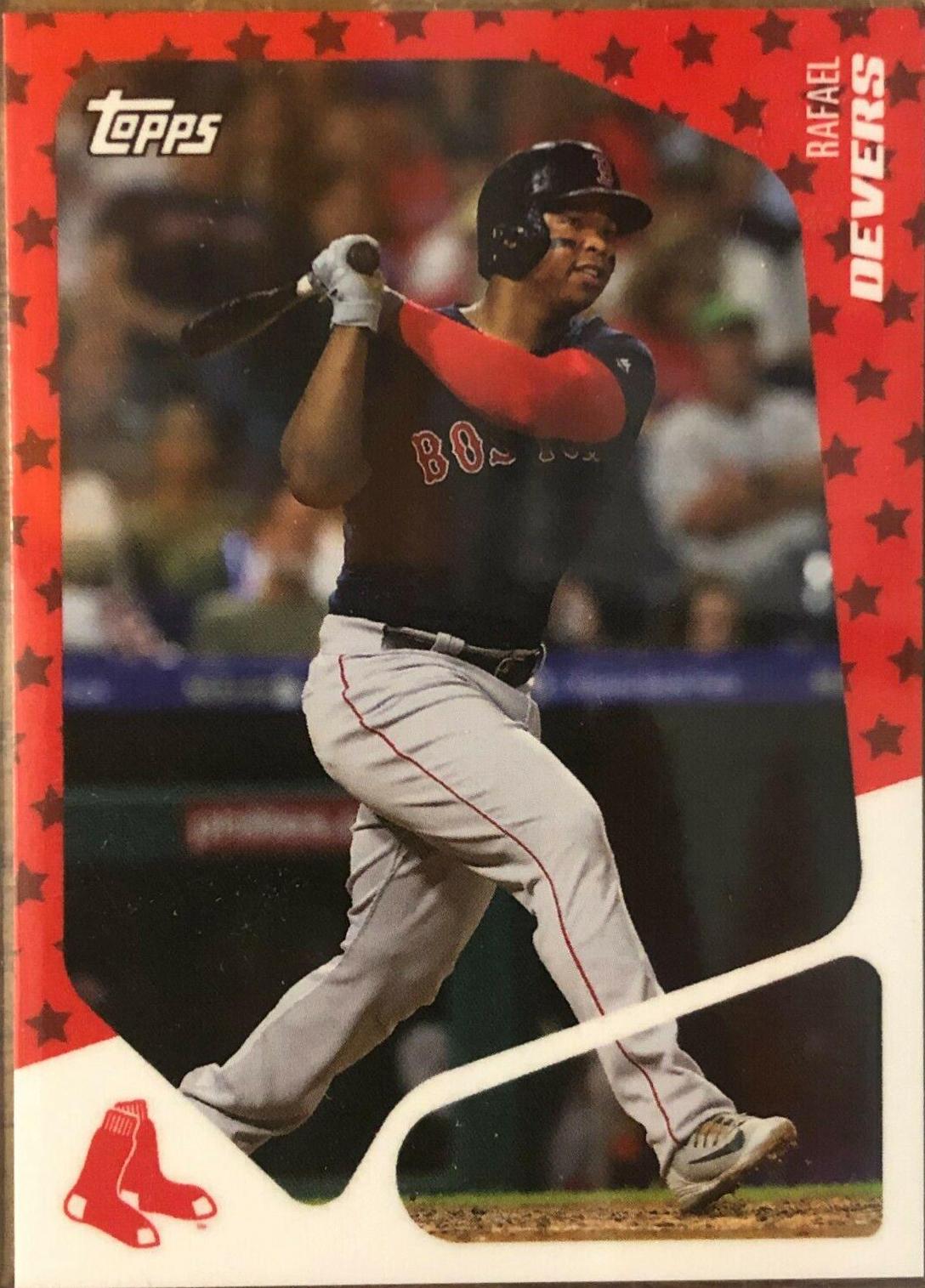 Rafael Devers #5 Baseball Cards 2020 Topps Throwback Thursday