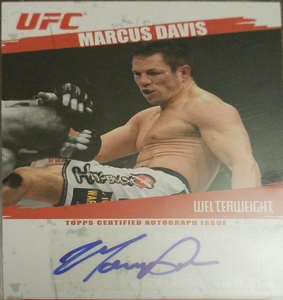 Marcus Davis #FA-MD Ufc Cards 2009 Topps UFC Round 2 Autographs