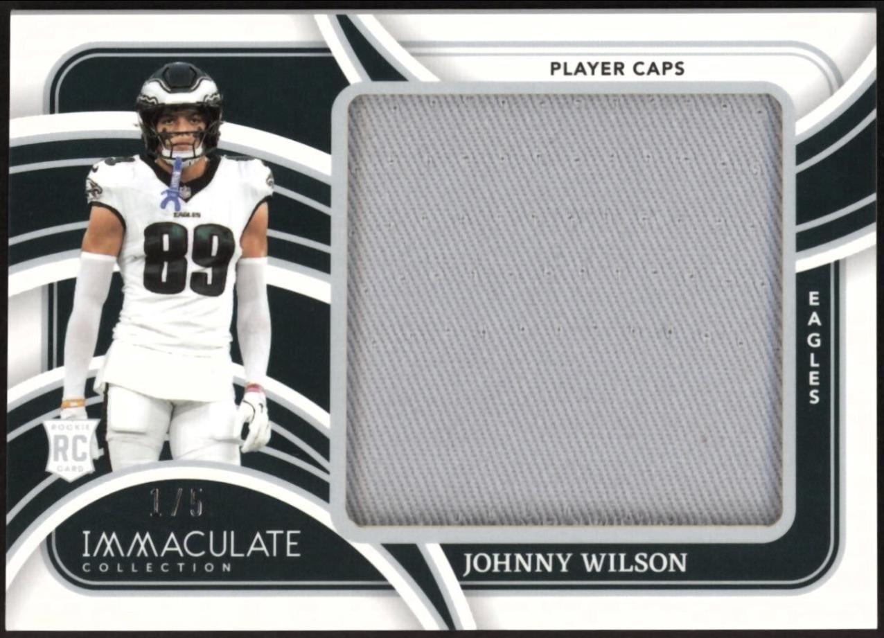 Johnny Wilson #21 2024 Panini Immaculate Rookie Player Cap Football