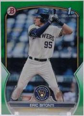 Eric Bitonti [Green] #BD-134 Baseball Cards 2023 Bowman Draft Prices