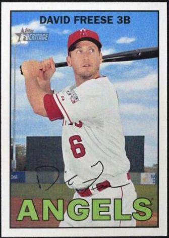 David Freese #28 Baseball Cards 2016 Topps Heritage