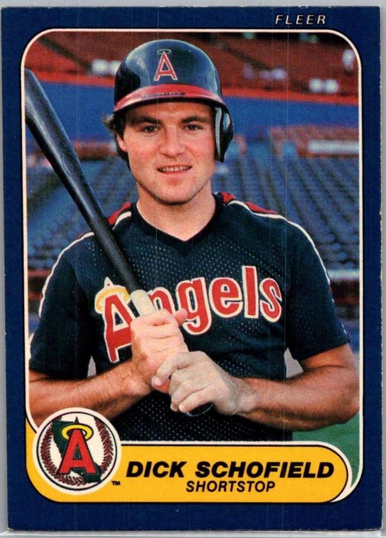 Dick Schofield #167 1986 Fleer Baseball
