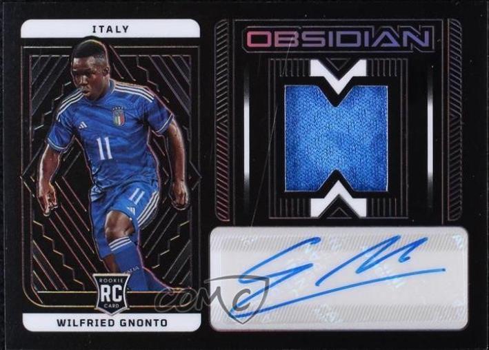 Wilfried Gnonto #JA-WGO 2022 Panini Obsidian Jersey Autographs Soccer