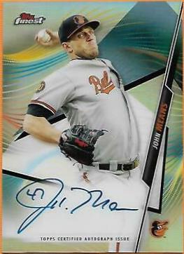 John Means #FA-JM 2020 Finest Baseball Autographs