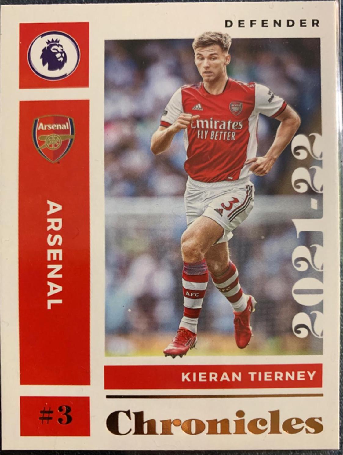 Kieran Tierney #1 Soccer Cards 2021 Panini Chronicles Premier League