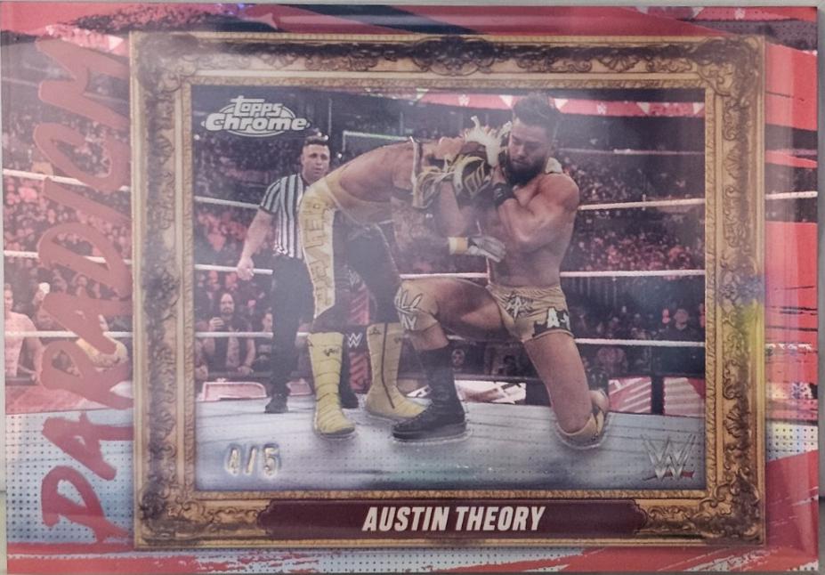 Austin Theory #PAR-ATY Wrestling Cards 2025 Topps Chrome WWE Paradigm