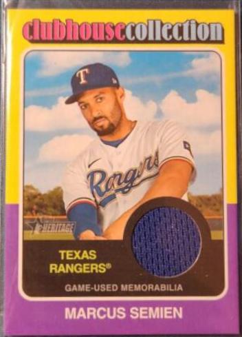 Marcus Semien #CCR-MSE 2024 Topps Heritage Baseball Clubhouse Collection Relic