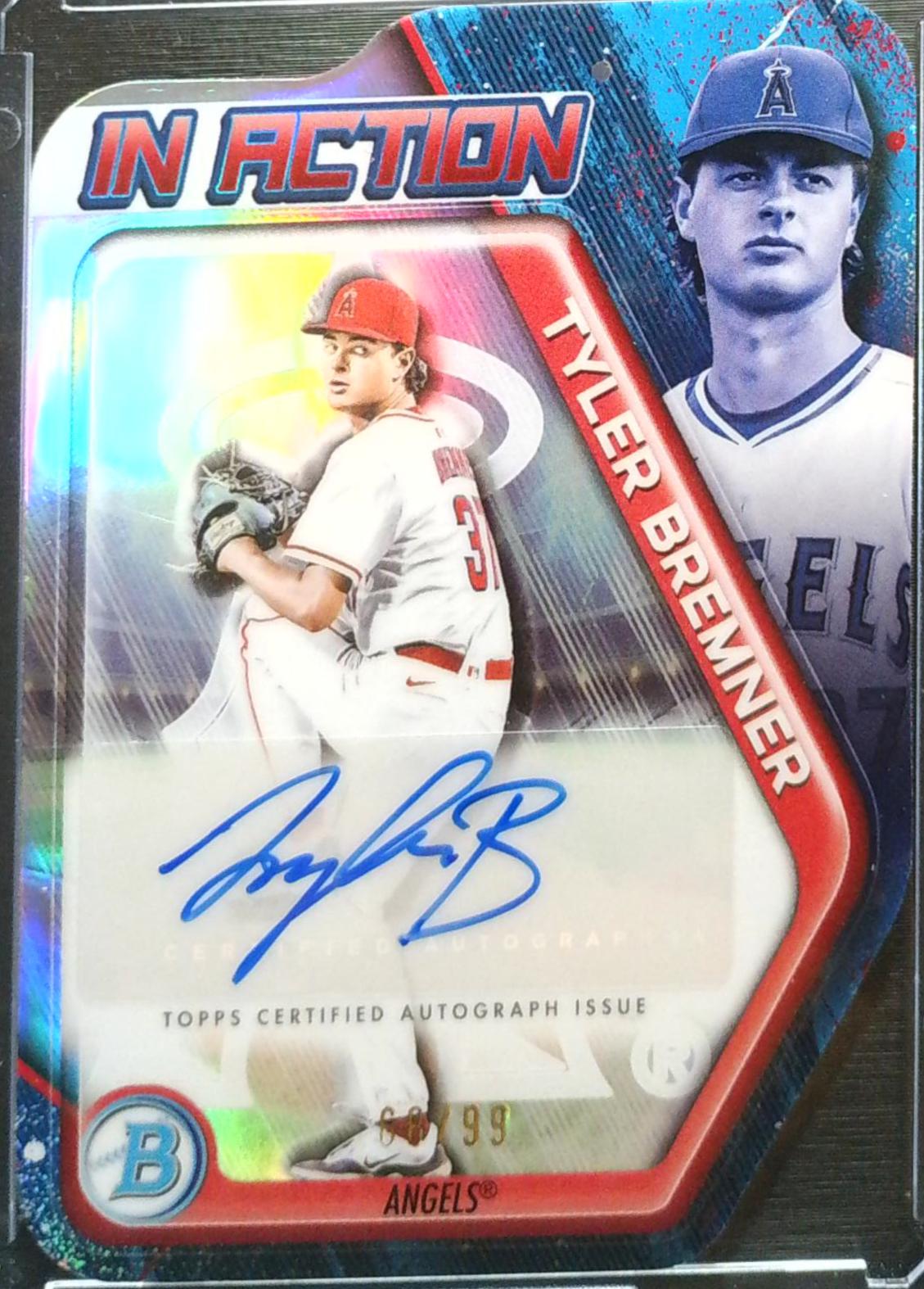 Tyler Bremner #BIA-TB 2025 Bowman Draft Baseball Bowman in Action Autographs