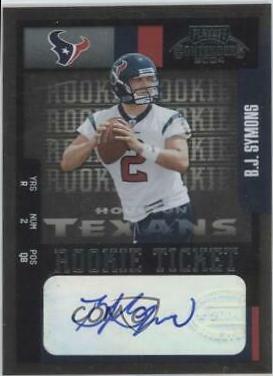B.J. Symons #105 2004 Playoff Contenders Football