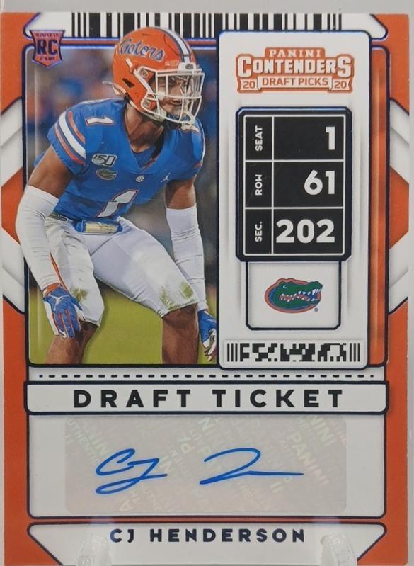 CJ Henderson [Autograph Draft Touchdown] #161