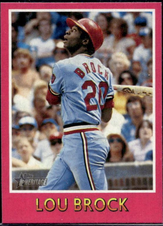 Lou Brock #75BS-35 Baseball Cards 2024 Topps Heritage Mini Sensation