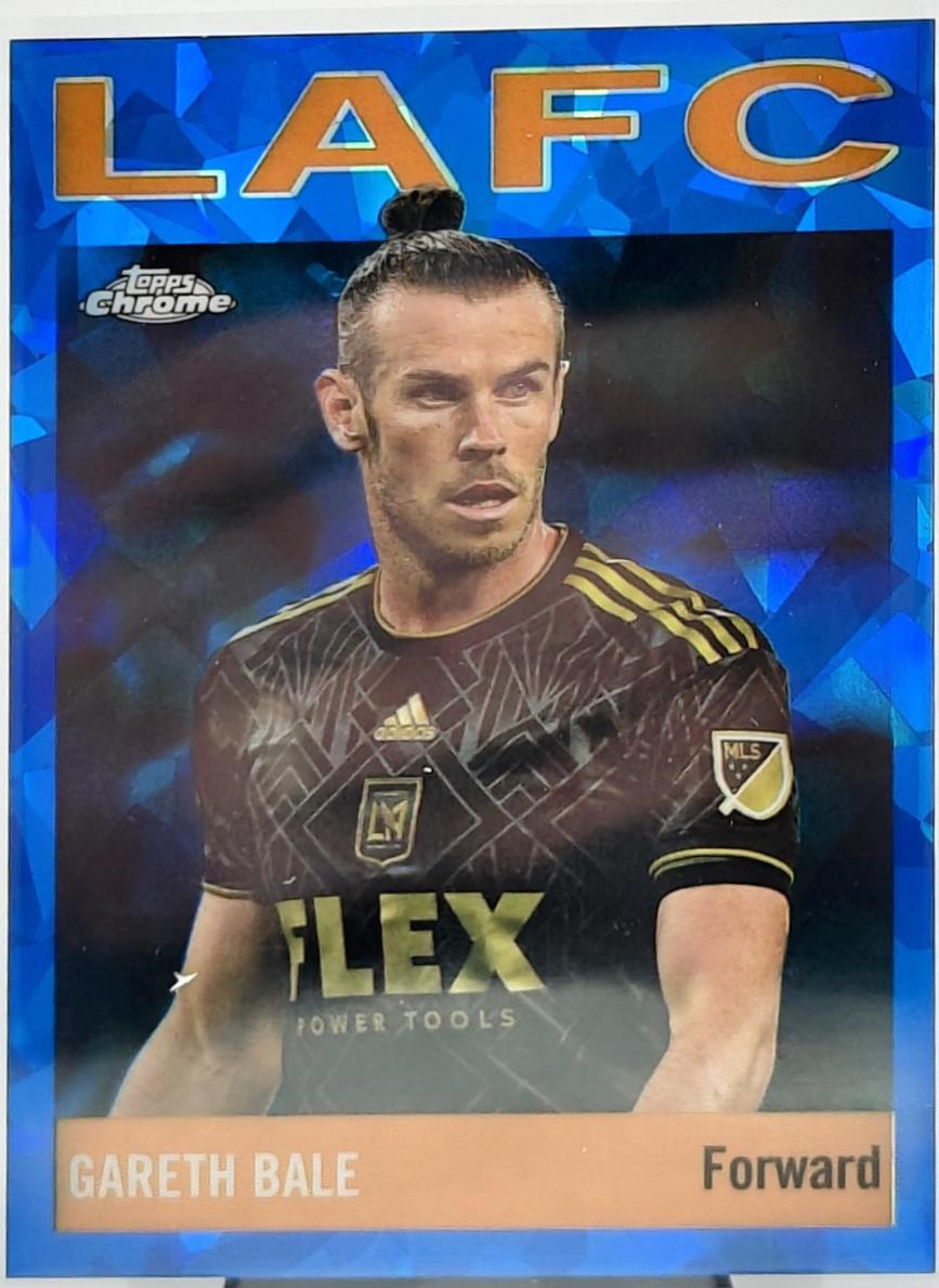 Gareth Bale #64T-16 Soccer Cards 2024 Topps Chrome Sapphire MLS 1964 Football