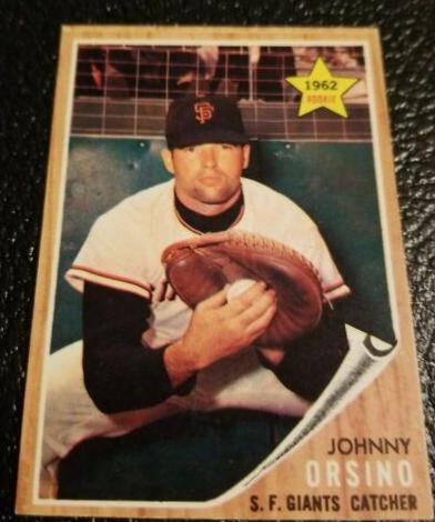 Johnny Orsino #377 Baseball Cards 1962 Topps