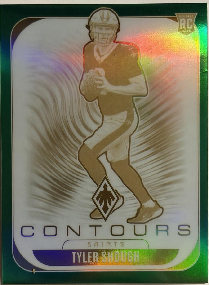 2025 Panini Phoenix Contours Tyler Shough [Green] #23 card