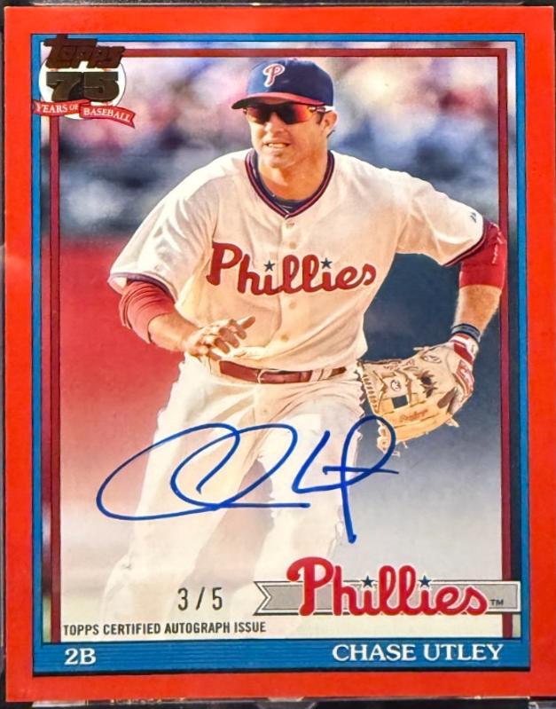 Chase Utley [Red] #91A-CU Prices | 2026 Topps 1991 Autograph | Baseball ...