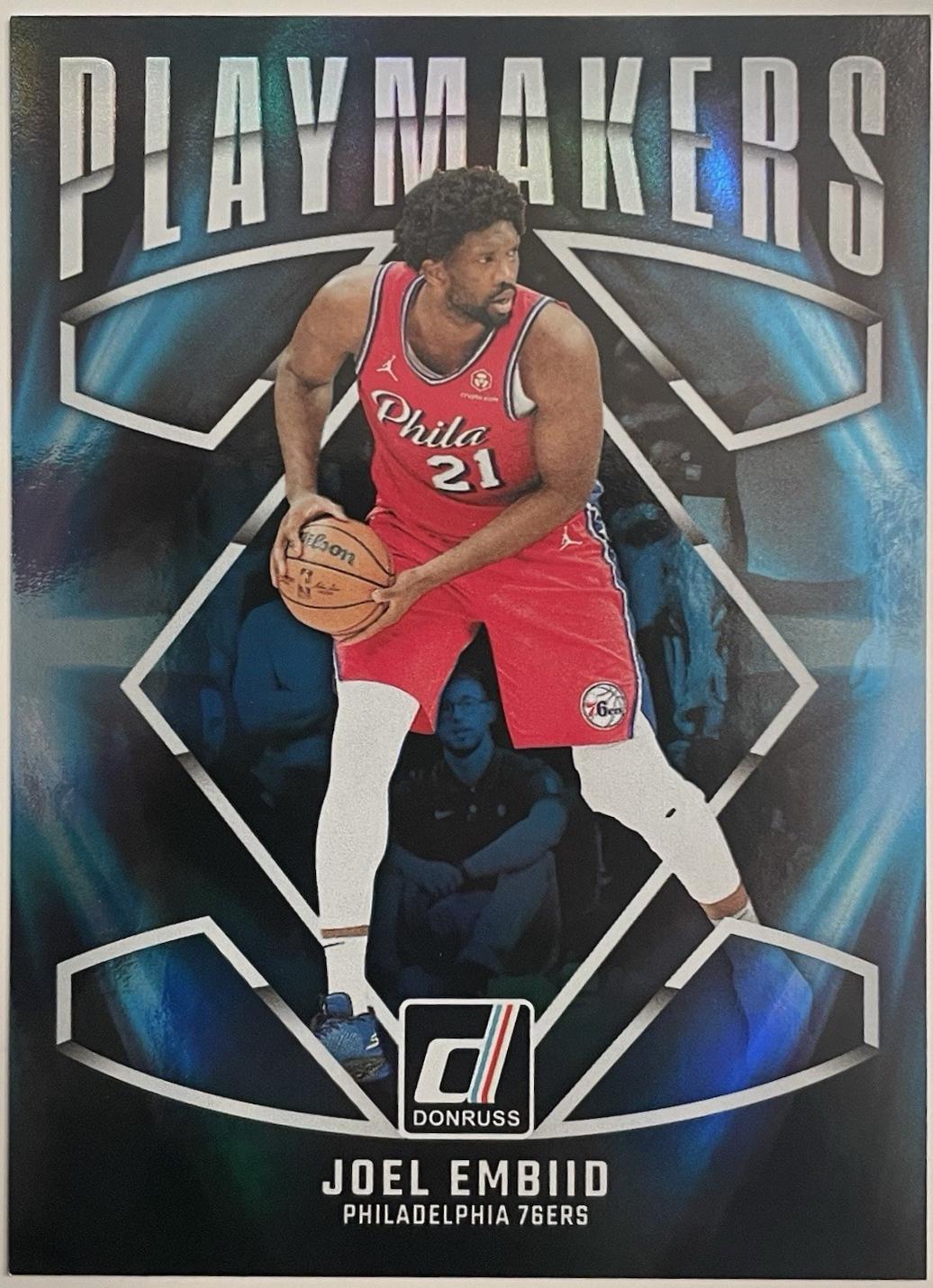 Joel Embiid #5 Basketball Cards 2024 Panini Donruss PlayMakers
