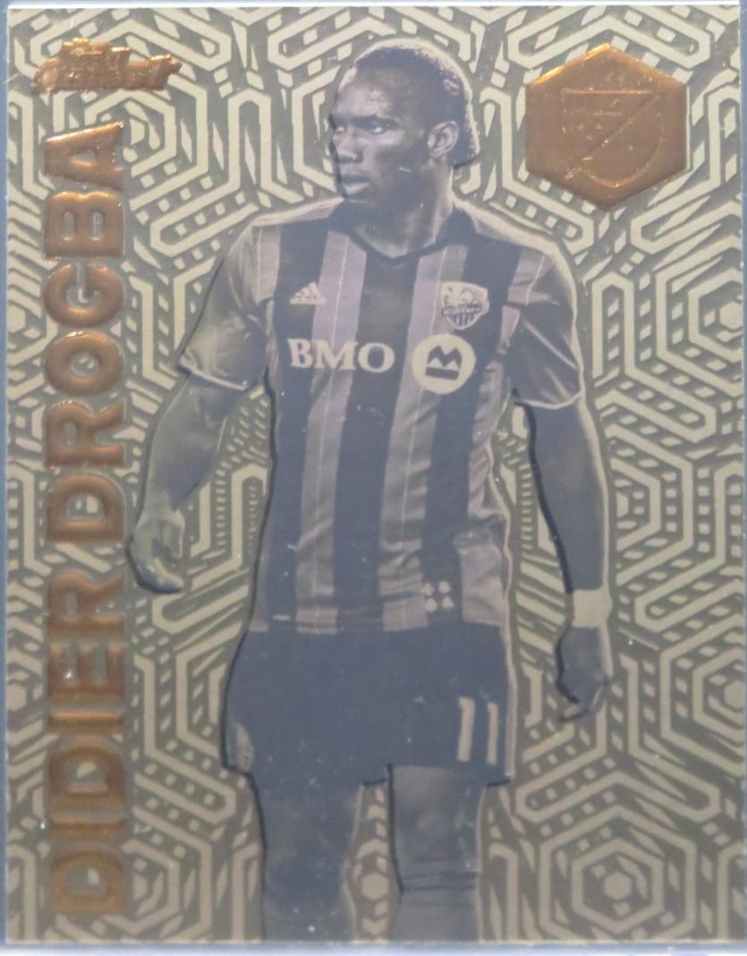 Didier Drogba #FI-5 Soccer Cards 2024 Topps Finest MLS Idols Bronze