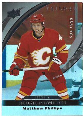 Matthew Phillips #7 Hockey Cards 2021 Upper Deck Trilogy