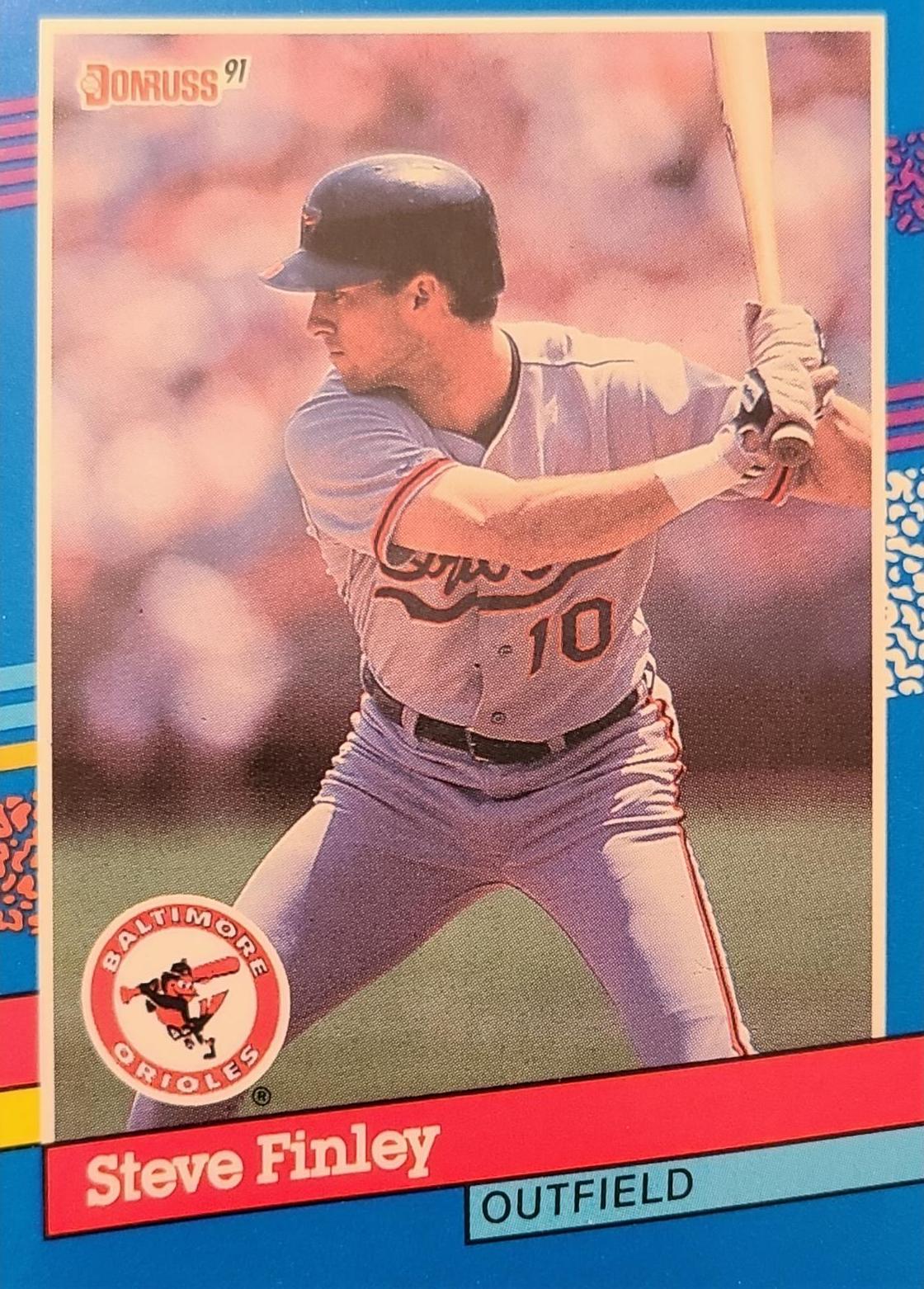 Steve Finley #355 Baseball Cards 1991 Donruss