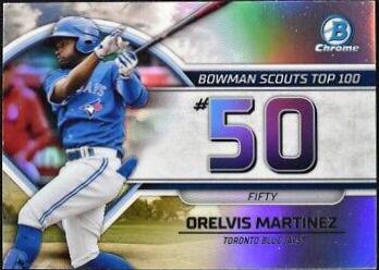 Orelvis Martinez #BTP-50 2023 Bowman Scouts Top 100 Baseball