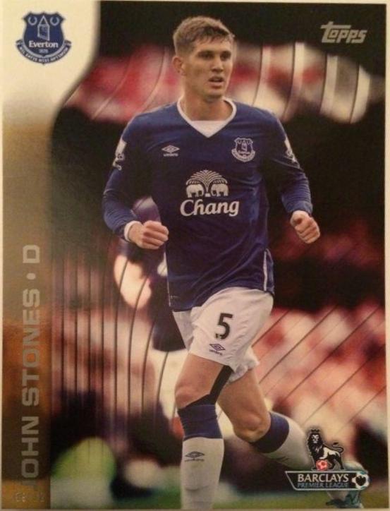 John Stones #44 2015 Topps Premier Gold Soccer