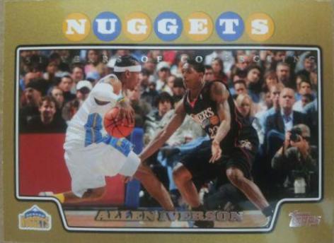 Allen Iverson #3 Basketball Cards 2008 Topps