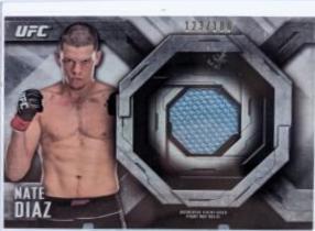 Nate Diaz #FM-ND Ufc Cards 2014 Topps UFC Knockout Fight Mat Relics