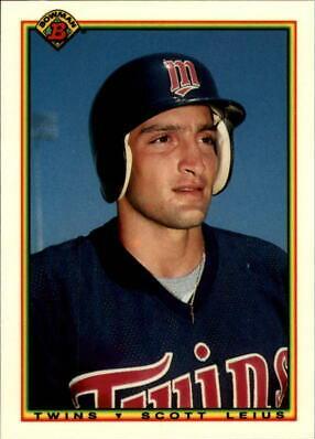 Scott Leius #423 Baseball Cards 1990 Bowman Tiffany