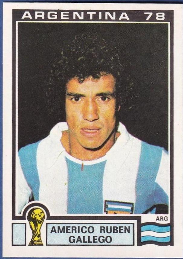 Americo Ruben Gallego #51 1978 Panini FIFA World Cup Argentina Sticker