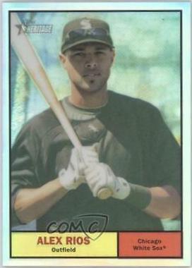 Alex Rios #C115 Baseball Cards 2010 Topps Heritage Chrome