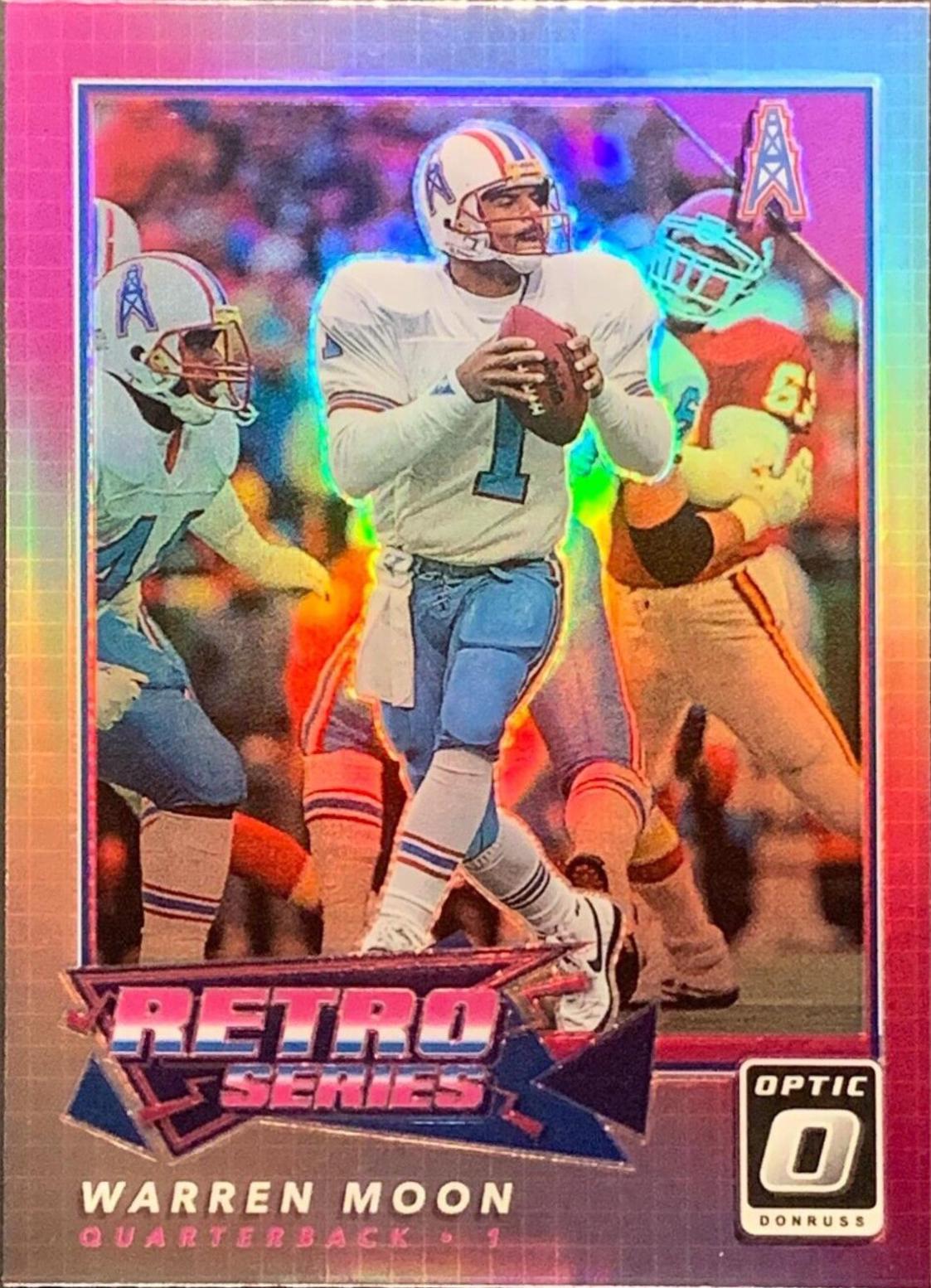 Warren Moon #RS-17 Football Cards 2022 Panini Donruss Optic Retro Series