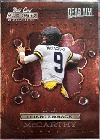 J.J. McCarthy #ANDA-15 2021 Wild Card Alumination Nil Collegiate Football