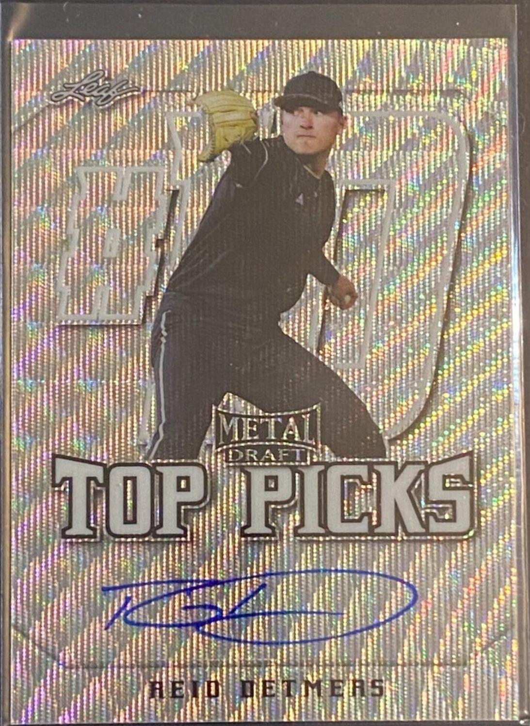 Reid Detmers #BA-RD1 2020 Leaf Metal Draft Autographs Baseball