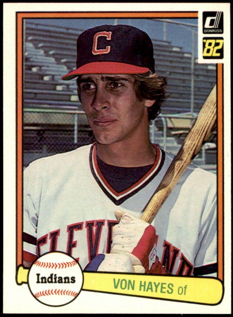 Von Hayes #237 Baseball Cards 1982 Donruss