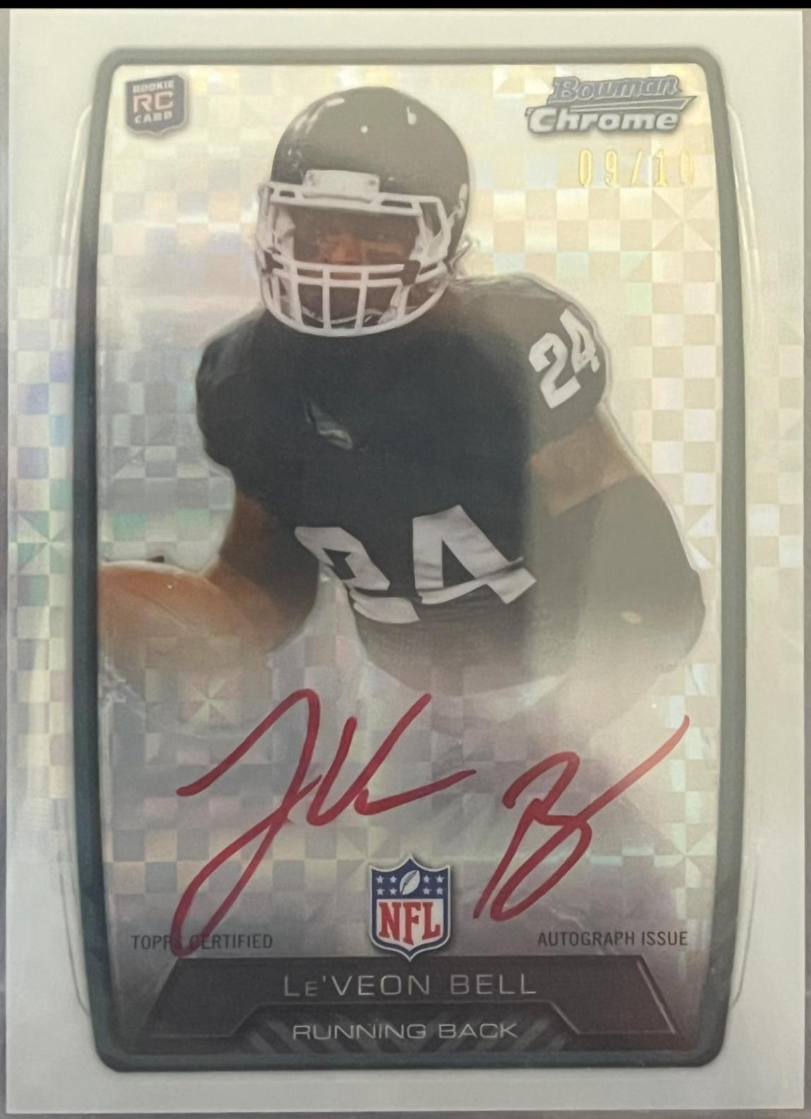 Le'Veon Bell #RCRA-LB 2013 Bowman Chrome Rookie Autograph Football