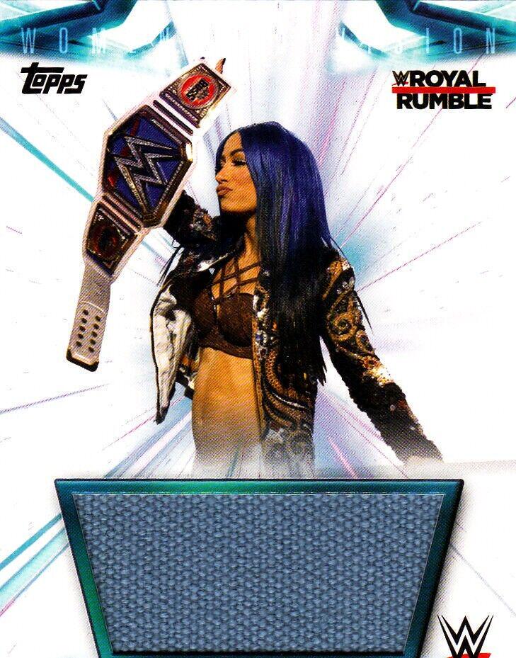 Sasha Banks #MR-SAS Wrestling Cards 2021 Topps WWE Women’s Division Mat Relics