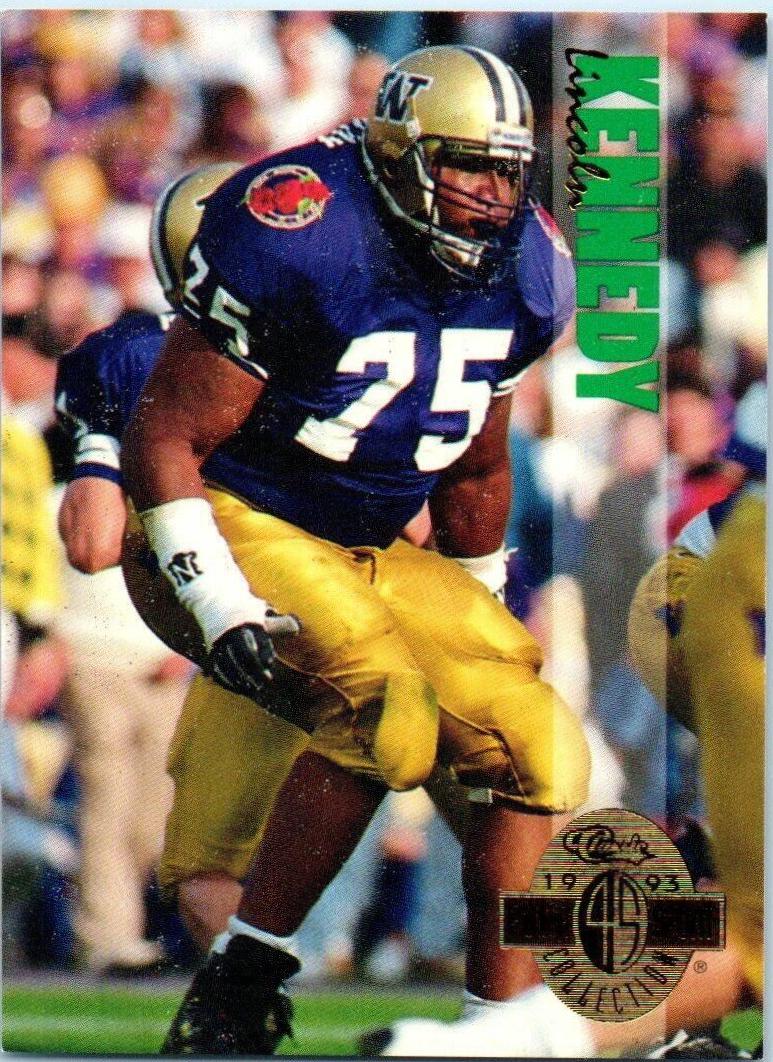 Lincoln Kennedy #99 Football Cards 1993 Classic Four Sport