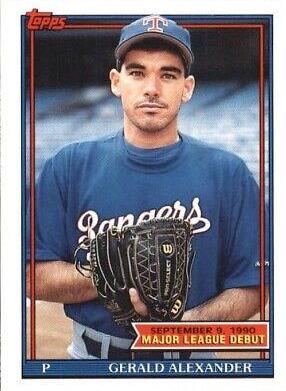 Gerald Alexander #4 Baseball Cards 1991 Topps '90 M.L. Debut